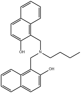1,1''-((Butylazanediyl)bis(methylene))bis(naphthalen-2-ol) Structure