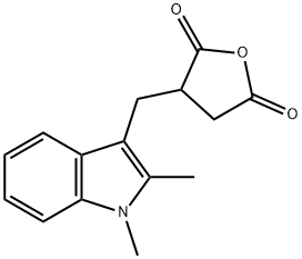 3-((1,2-Dimethyl-1H-indol-3-yl)methyl)dihydrofuran-2,5-dione Structure