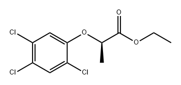 Propanoic acid, 2-(2,4,5-trichlorophenoxy)-, ethyl ester, (R)- (9CI) 구조식 이미지