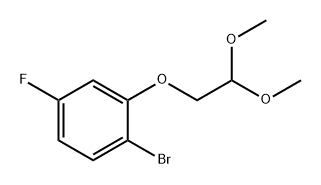 Benzene, 1-bromo-2-(2,2-dimethoxyethoxy)-4-fluoro- Structure