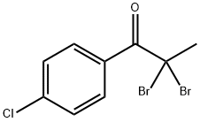 1-Propanone, 2,2-dibromo-1-(4-chlorophenyl)- Structure