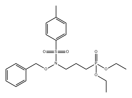 Phosphonic acid, [3-[[(4-methylphenyl)sulfonyl](phenylmethoxy)amino]propyl]-, diethyl ester (9CI) Structure