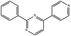 Pyrimidine, 2-phenyl-4-(4-pyridinyl)- Structure