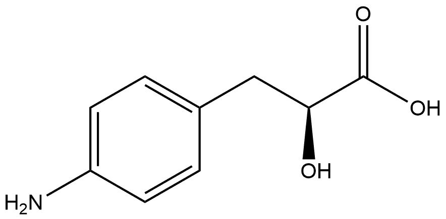 Benzenepropanoic acid, 4-amino-α-hydroxy-, (αS)- Structure