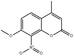 7-Methoxy-4-methyl-8-nitro-2H-chromen-2-one Structure