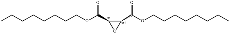 2,3-Oxiranedicarboxylic acid, 2,3-dioctyl ester, (2R,3R)-rel- Structure