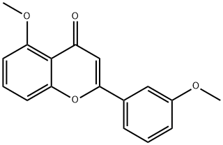 4H-1-Benzopyran-4-one, 5-methoxy-2-(3-methoxyphenyl)- Structure