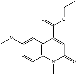 Ethyl 6-methoxy-1-methyl-2-oxo-1,2-dihydroquinoline-4-carboxylate Structure