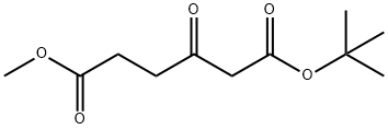 Hexanedioic acid, 3-oxo-, 1-(1,1-dimethylethyl) 6-methyl ester Structure