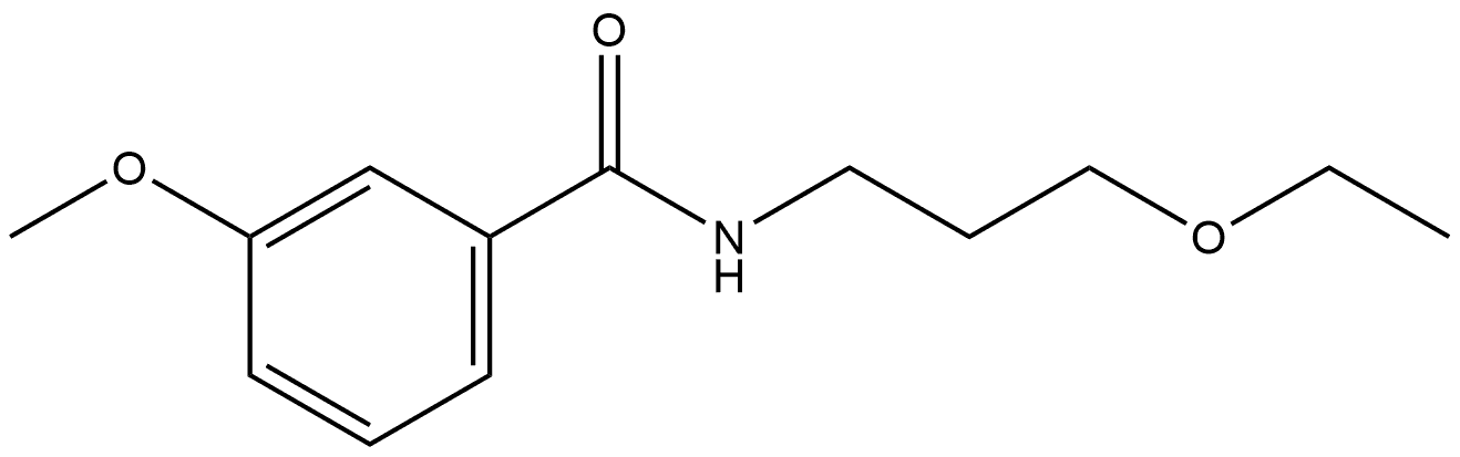 N-(3-Ethoxypropyl)-3-methoxybenzamide Structure