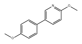 Pyridine, 2-methoxy-5-(4-methoxyphenyl)- Structure