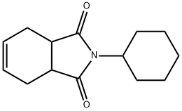 2-Cyclohexyl-3a,4,7,7a-tetrahydro-1H-isoindole-1,3(2H)-dione Structure