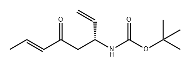 Carbamic acid, [(1R,4E)-1-ethenyl-3-oxo-4-hexenyl]-, 1,1-dimethylethyl ester (9CI) Structure