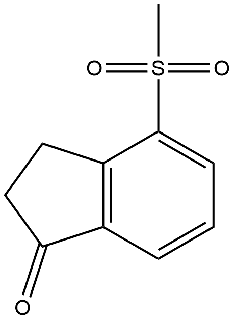 4-(methylsulfonyl)-2,3-dihydro-1H-inden-1-one Structure