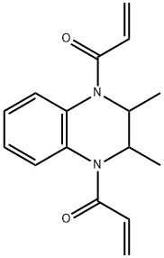 1,1''-(2,3-Dimethyl-2,3-dihydroquinoxaline-1,4-diyl)bis(prop-2-en-1-one) Structure