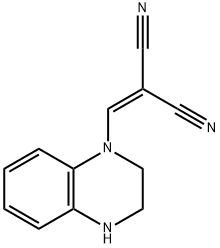 2-((3,4-Dihydroquinoxalin-1(2H)-yl)methylene)malononitrile 구조식 이미지