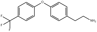 Benzeneethanamine, 4-[4-(trifluoromethyl)phenoxy]- Structure