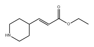 2-Propenoic acid, 3-(4-piperidinyl)-, ethyl ester, (2E)- Structure