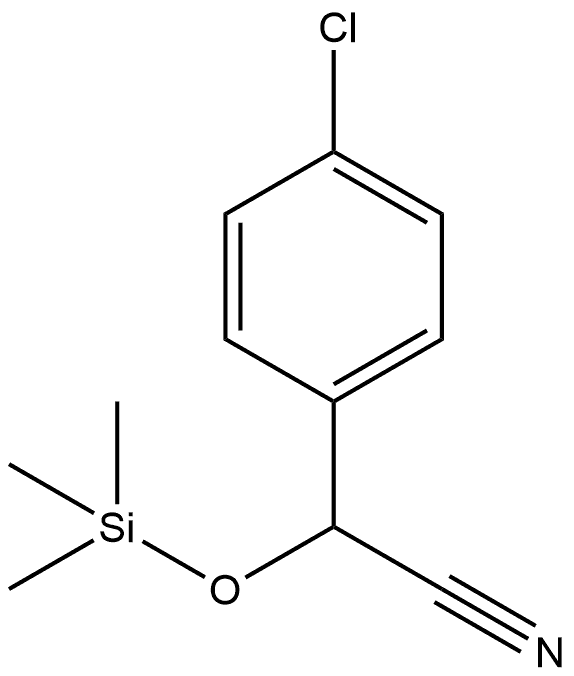 Trimethylsiloxy 4-chlorophenylacetonitrile Structure