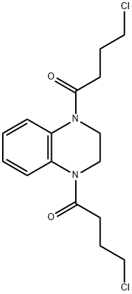 1,1''-(2,3-Dihydroquinoxaline-1,4-diyl)bis(4-chlorobutan-1-one) Structure