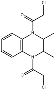 1,1''-(2,3-Dimethyl-2,3-dihydroquinoxaline-1,4-diyl)bis(2-chloroethanone) Structure