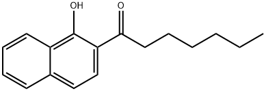 1-(1-Hydroxynaphthalen-2-yl)heptan-1-one 구조식 이미지