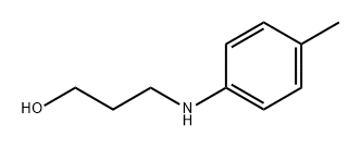 1-Propanol, 3-[(4-methylphenyl)amino]- Structure