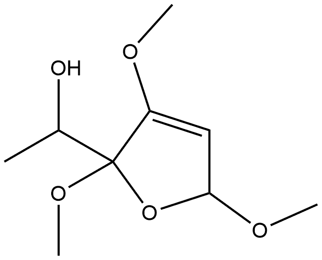 2-Furanmethanol, 2,5-dihydro-2,3,5-trimethoxy-α-methyl- 구조식 이미지