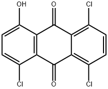 9,10-Anthracenedione, 1,4,5-trichloro-8-hydroxy- Structure