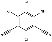 1,3-Benzenedicarbonitrile, 4-amino-2,5,6-trichloro- Structure