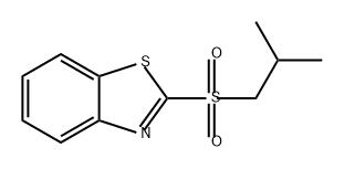 Benzothiazole, 2-[(2-methylpropyl)sulfonyl]- 구조식 이미지