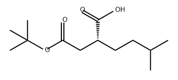 Butanedioic acid, 2-(3-methylbutyl)-, 4-(1,1-dimethylethyl) ester, (2R)- Structure