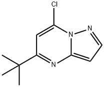 Pyrazolo[1,5-a]pyrimidine, 7-chloro-5-(1,1-dimethylethyl)- Structure