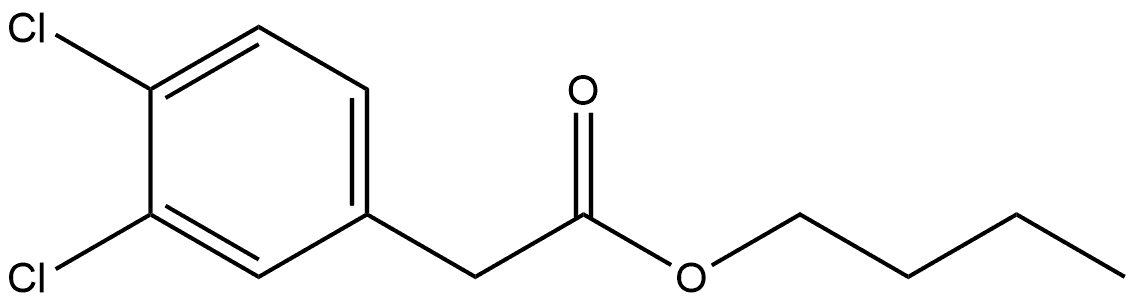 Butyl 3,4-dichlorobenzeneacetate Structure