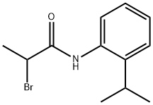 Propanamide, 2-bromo-N-[2-(1-methylethyl)phenyl]- Structure