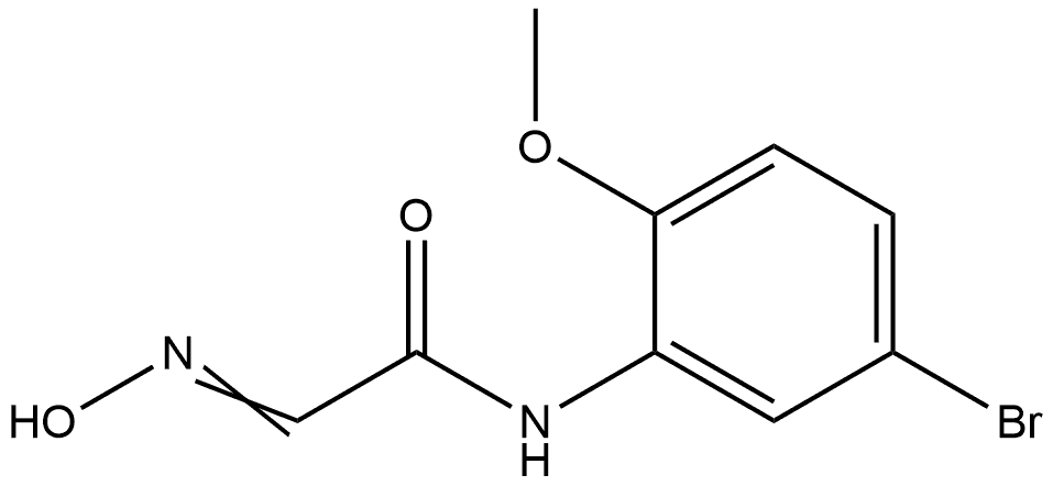 N-(5-Bromo-2-methoxyphenyl)-2-(hydroxyimino)acetamide Structure