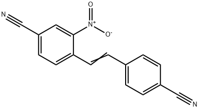 Benzonitrile, 4-[2-(4-cyanophenyl)ethenyl]-3-nitro- Structure