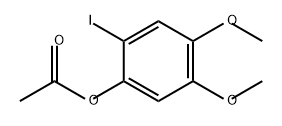 Phenol, 2-iodo-4,5-dimethoxy-, 1-acetate Structure