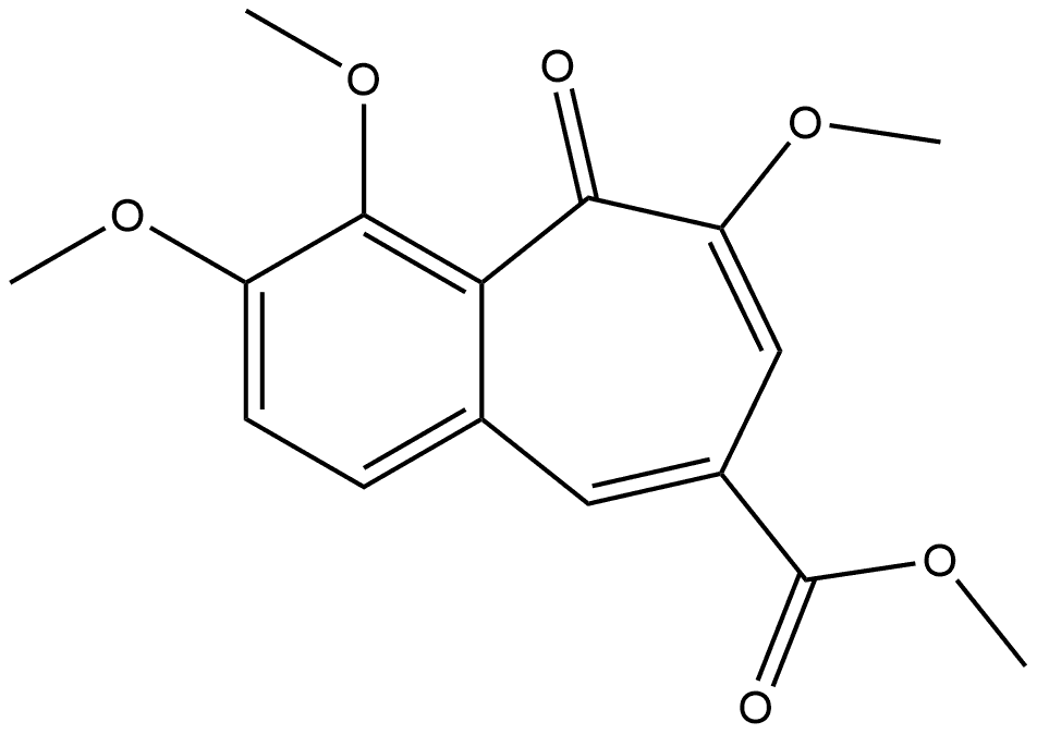 Methyl 3,4,6-trimethoxy-5-oxo-5H-benz
o[7]annulene-8-carboxylate Structure