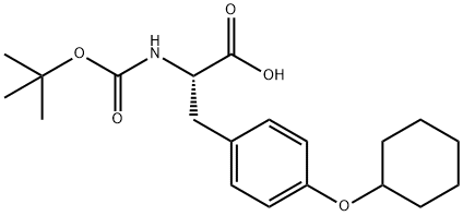 L-Tyrosine, O-cyclohexyl-N-[(1,1-dimethylethoxy)carbonyl]- Structure