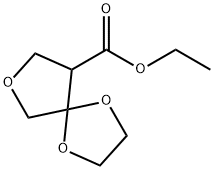 1,4,7-Trioxaspiro[4.4]nonane-9-carboxylic acid, ethyl ester Structure