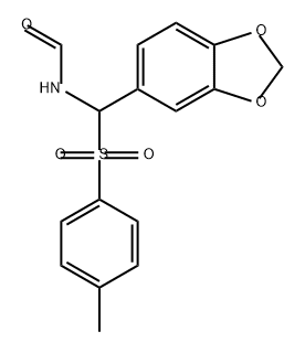Formamide, N-[1,3-benzodioxol-5-yl[(4-methylphenyl)sulfonyl]methyl]- 구조식 이미지