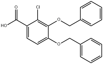 Benzoic acid, 2-chloro-3,4-bis(phenylmethoxy)- Structure