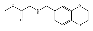 Methyl ((2,3-dihydrobenzo[b][1,4]dioxin-6-yl)methyl)glycinate Structure