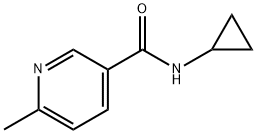 3-Pyridinecarboxamide, N-cyclopropyl-6-methyl- Structure