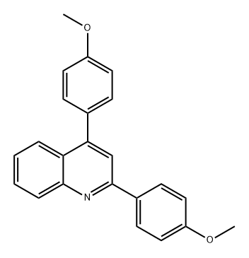 Quinoline, 2,4-bis(4-methoxyphenyl)- Structure