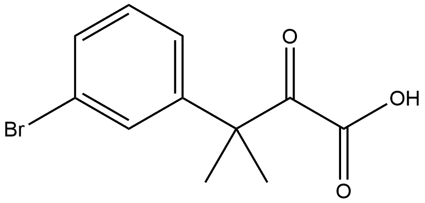 Benzenepropanoic acid, 3-bromo-β,β-dimethyl-α-oxo- Structure