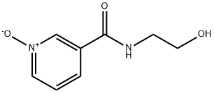 3-Pyridinecarboxamide, N-(2-hydroxyethyl)-, 1-oxide Structure