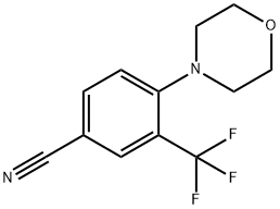 4-Morpholino-3-(trifluoromethyl)benzonitrile 구조식 이미지