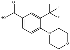 Benzoic acid, 4-(4-morpholinyl)-3-(trifluoromethyl)- Structure